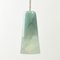 Delta Hängelampe in Pastellgrün & Blaugrau aus mundgeblasenem Glas, Moire Collection von Atelier George 1