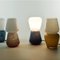 Duo Tischlampe in Mokka aus mundgeblasenem Glas, Moire Collection von Atelier George 4