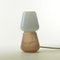 Duo Table Lamp in Mocha, Moire Collection, Hand-Blown Glass by Atelier George, Image 1