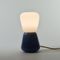 Duo Table Lamp in Blue Grey, Moire Collection, Hand-Blown Glass by Atelier George 2