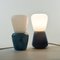 Lámpara de mesa Duo en turquesa de Moire Collection de vidrio soplado de Atelier George, Imagen 5
