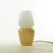 Duo Table Lamp in Sand Beige, Moire Collection, Hand-Blown Glass by Atelier George 1