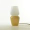 Duo Tischlampe in Beige aus mundgeblasenem Glas, Moire Collection von Atelier George 1