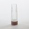 Carafe with Mocha Base, Moire Collection, Hand-Blown Glass by Atelier George, Image 1