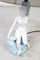 Lampe de Bureau Art Deco Peinte Main en Porcelaine avec Figurine de Femme 6