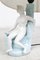 Lampe de Bureau Art Deco Peinte Main en Porcelaine avec Figurine de Femme 3