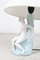 Lampe de Bureau Art Deco Peinte Main en Porcelaine avec Figurine de Femme 2