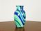 Blue, Aquamarine & Green Murano Glass Vase by Carlo Moretti, 1990s 5