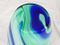 Jarrón de cristal de Murano azul, aguamarina y verde de Carlo Moretti, años 90, Imagen 7