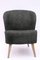 Customizable Vintage Lounge Chair with a Rounded Back 6