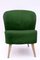 Customizable Vintage Lounge Chair with a Rounded Back 12