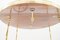 Hollywood Regency Foldable Serving Trolley in Gold & Brown, 1960s, Image 11