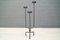 Wrought Iron Candleholders by Manfred Bredohl for Bredohl Design Vulkanschmiede, 1970s, Set of 2 1