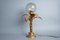 Hollywood Regency Palm Table Lamp, 1970s, Image 1