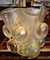 Große Vintage Vase aus perlmuttfarbenem Muranoglas, 1980er 11