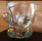 Große Vintage Vase aus perlmuttfarbenem Muranoglas, 1980er 1
