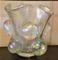 Große Vintage Vase aus perlmuttfarbenem Muranoglas, 1980er 17