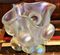 Large Vintage Mother Of Pearl Colored Iridescent Murano Glass Vase, 1980s 12