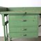 Vintage Industrial Workbench with Cast-Iron Feet, Image 20