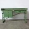 Vintage Industrial Workbench with Cast-Iron Feet 2