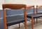 Teak & Black Leather Dining Chairs by H. W. Klein for Bramin, 1960s, Set of 4 7