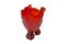 Vase Vintage en Résine Rouge par Gaetano Pesce 5