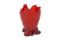 Rote Vintage Vase aus Harz von Gaetano Pesce 3