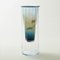 Vase in Ocean Blue, Moire Collection, Hand-Blown Glass by Atelier George 1