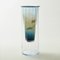 Vase in Ozeanblau, Moire Collection, Mundgeblasenes Glas von Atelier George 1