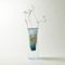 Vase in Ocean Blue, Moire Collection, Hand-Blown Glass by Atelier George 3