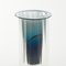 Vase Bleu Océan, Collection Moire, en Verre Soufflé à la Main par Atelier George 2