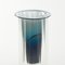 Vase in Ocean Blue, Moire Collection, Hand-Blown Glass by Atelier George 2