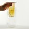 Vaso color ambra chiaro, collezione Moire, vetro soffiato di Atelier George, Immagine 2