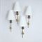 Muguet Wall Lights from Lunel, 1950s, Set of 4, Image 2