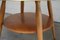 Mid-Century Side Table in Brass & Cherry, Image 10