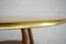 Mid-Century Side Table in Brass & Cherry, Image 7