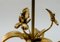 Lámpara de mesa Fleur de Lis Mid-Century de latón, años 60, Imagen 8