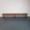 Vintage Industrial Wire Mesh and Wooden Shoe Rack Bench, Image 1