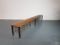 Vintage Industrial Wire Mesh and Wooden Shoe Rack Bench, Image 3