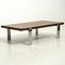 Vintage Solid Wenge & Chromed Steel Table, Image 2