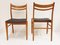 Mid-Century Danish Teak & Leatherette Chairs, 1960s, Set of 4, Image 4