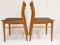 Mid-Century Danish Teak & Leatherette Chairs, 1960s, Set of 4, Image 3