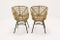Rattan Side Chairs by Dirk van Sliedregt, 1950s, Set of 2 7