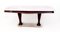 Italian Rosewood and Beech Dining Table with Portuguese Pink Marble Top and Base, 1950s, Image 3