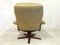 Danish Leather Reclining Swivel Chair from Dyrlund, 1970s 5