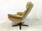 Danish Leather Reclining Swivel Chair from Dyrlund, 1970s 6