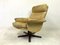 Danish Leather Reclining Swivel Chair from Dyrlund, 1970s 1