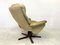 Danish Leather Reclining Swivel Chair from Dyrlund, 1970s 4