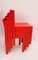 Stapelbare rote Esszimmerstühle von E. & A. Pollak, 6er Set 4