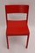 Stackable Red Dining Chairs from E. & A. Pollak, Set of 6 8
